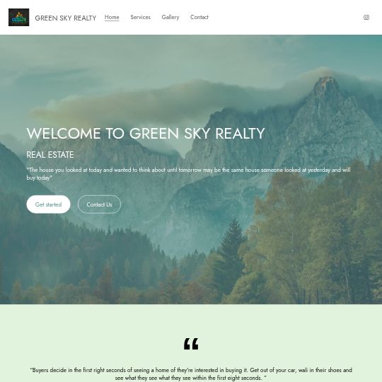 GREEN SKY REALTY logo