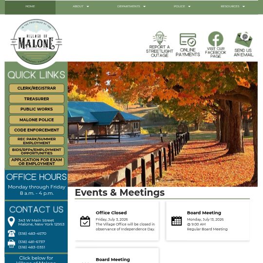 villageofmalone-ny.com logo