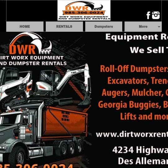 Dirt Worx Equipment & Dumpster Rentals