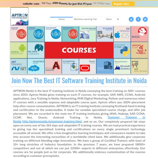 Join Now The Best IT Software Training Institute in Noida - traininginnoida