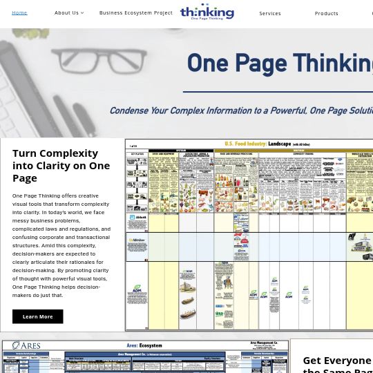 U.S. 100 Ecosystem Project - One Page Thinking