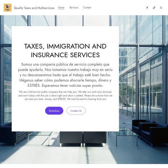 Quality Taxes and Multiservices