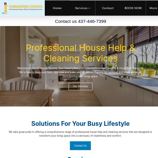 STORE HOME - HomeKeepers Toronto: Professional House Help & Cleaning ...