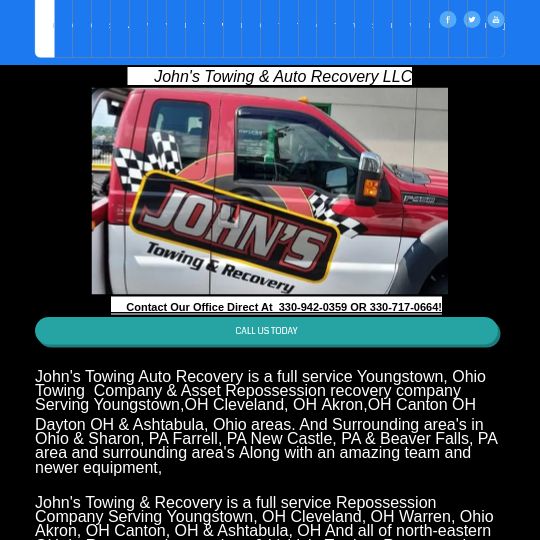 John's Towing And Recovery of Youngstown Ohio Repossession Services logo