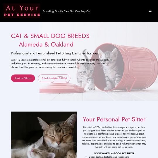 At Your Pet Service cover
